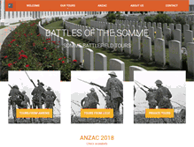 Tablet Screenshot of battlefieldstours.com.au